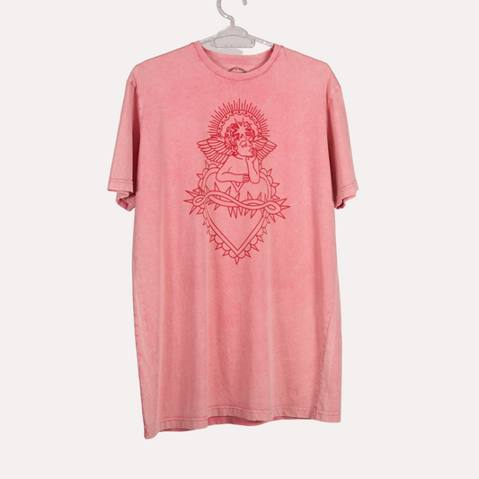 Camiseta Vintage Angelito Rosa